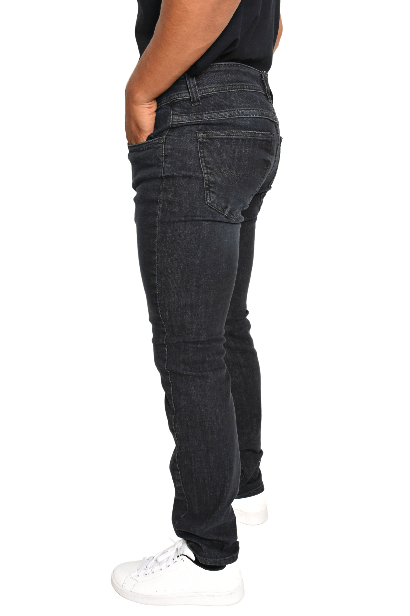 Pantalón de Mezclilla Negro Grafito Slim Fit GS
