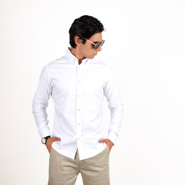 Camisa Oxford Classic Blanca