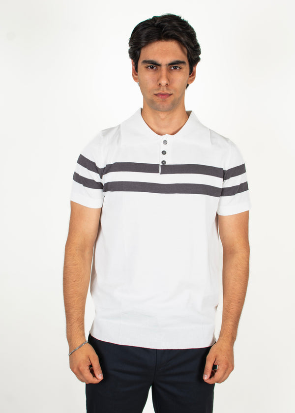 Polo Tejida Zyron Blanca