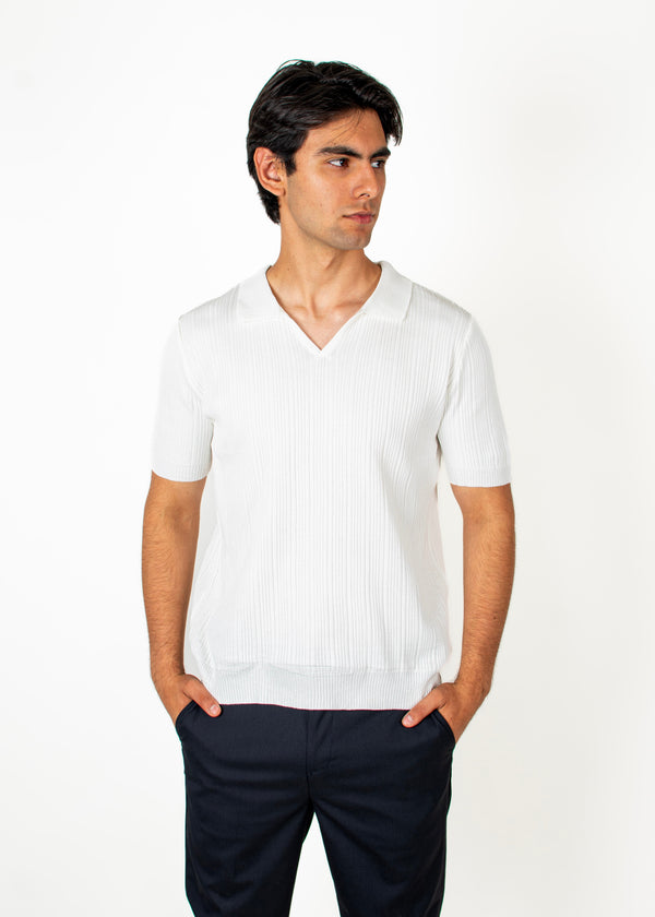 Polo Tejida Milán Blanca