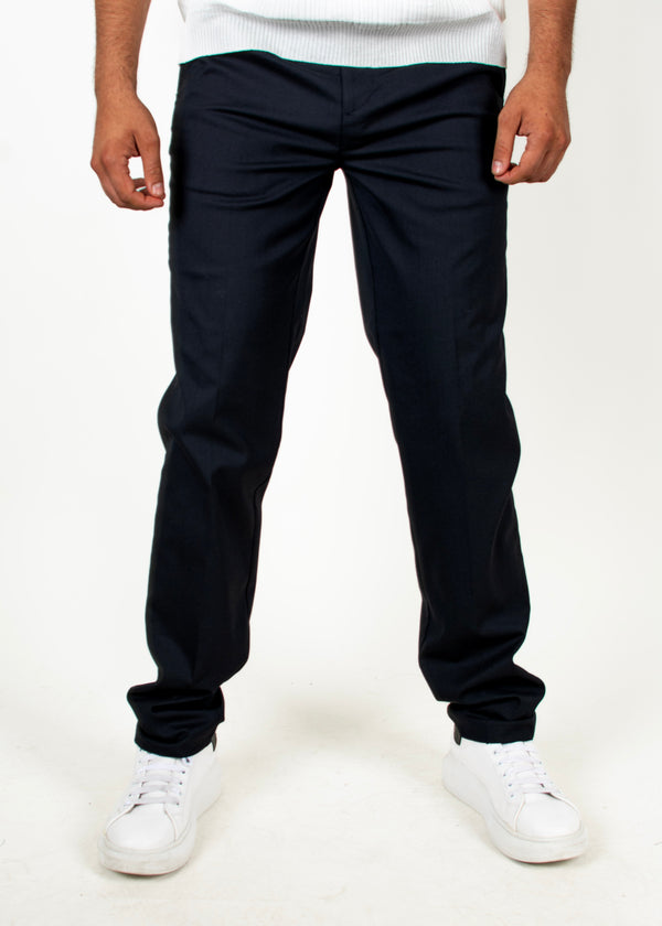 Pantalón de Vestir Negro Corte Regular
