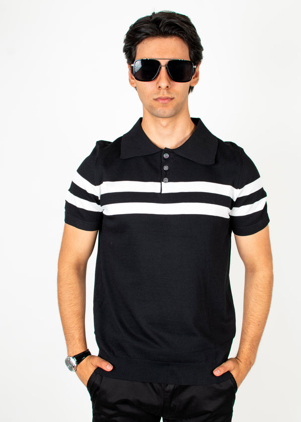 Polo Tejida Zyron Negra