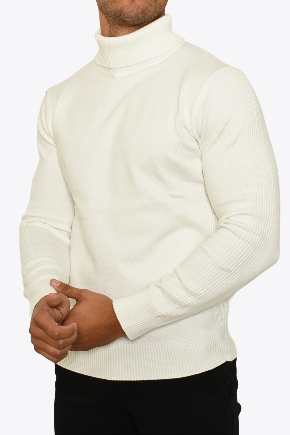 Suéter Cuello de Tortuga Premium Blanco – Mollerclothing - Main Image