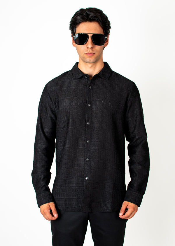 Camisa Tejida Kael Negra