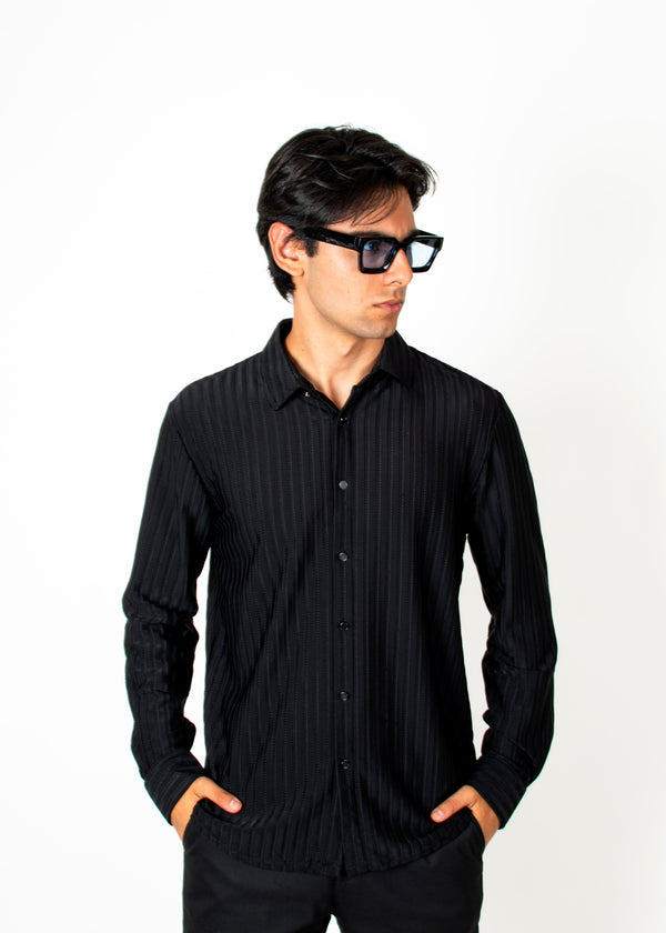 Camisa Luxury Maison Stretch Negra