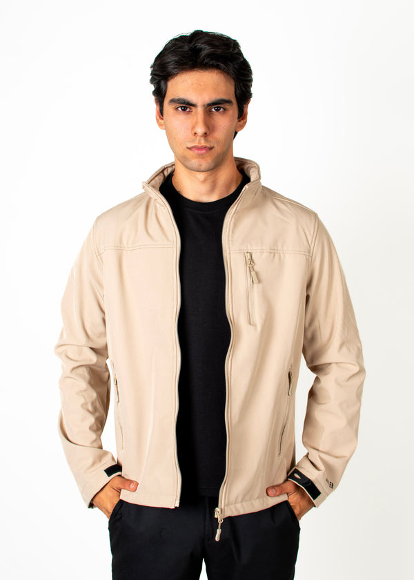 Chamarra Softshell Beige Signature