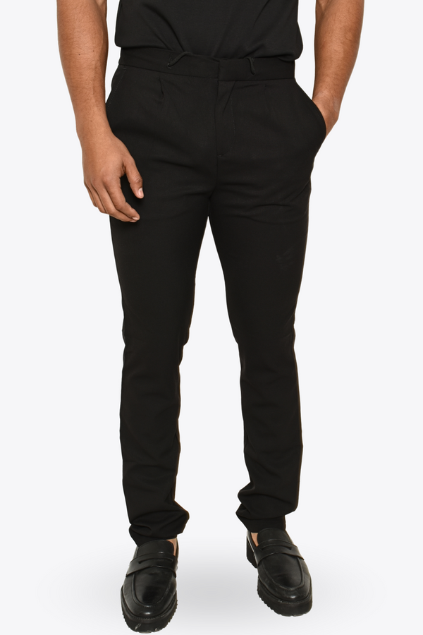 Pantalón de Vestir Confort Jareta Negro