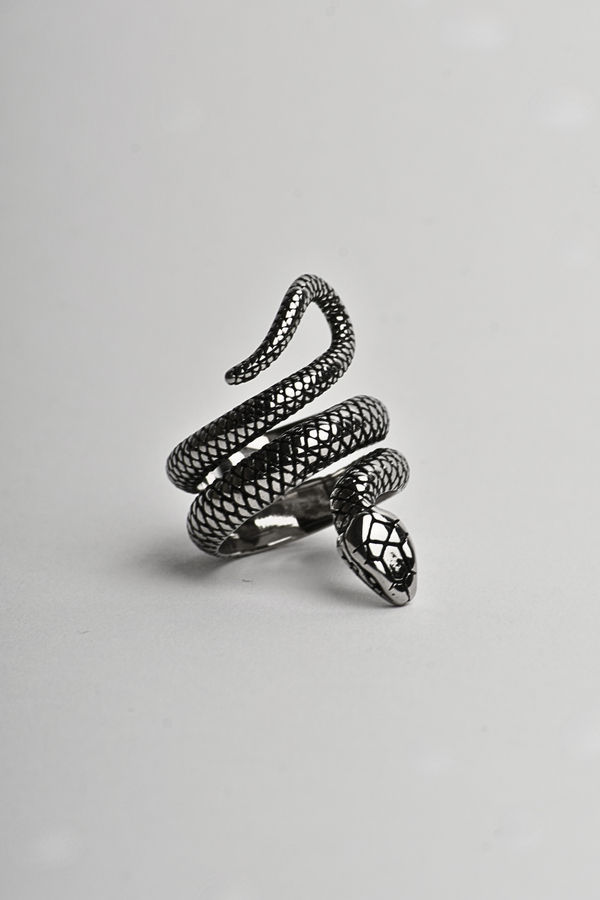 Anillo Serpiente Plateado