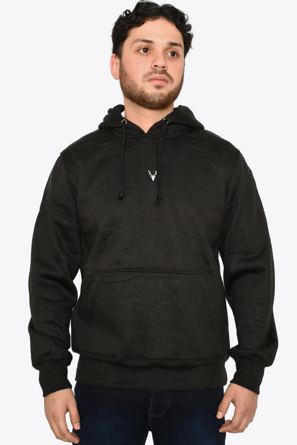 Sudadera Venado en Pecho Negra