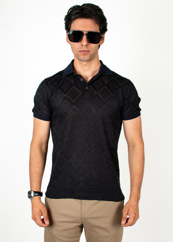 Polo Tejida Dune Negra