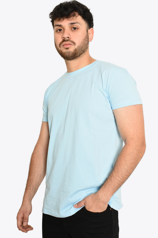 Playera Azul Cielo Lisa Premium