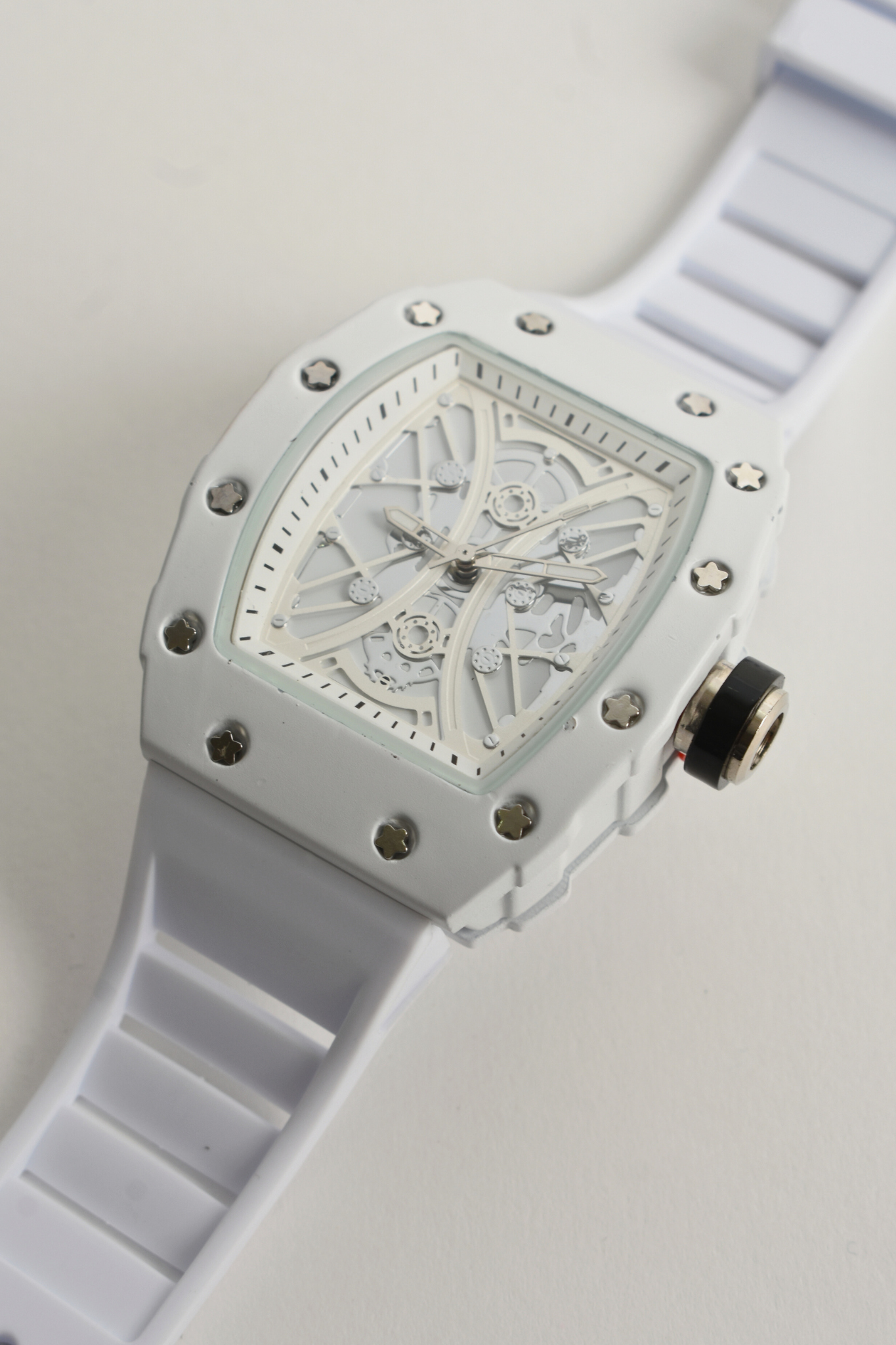 Reloj Premium Skull Blanco