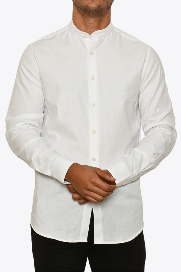 Camisa M.L Blanca Mao Prejuicio Textura