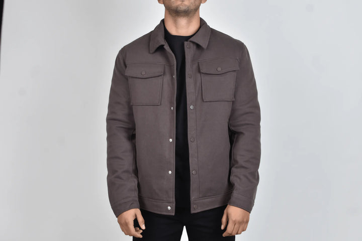 Abrigo Corto Bastien Café Moller Vista Frente