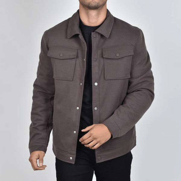 Abrigo Corto Bastien Café Moller Vista Frontal