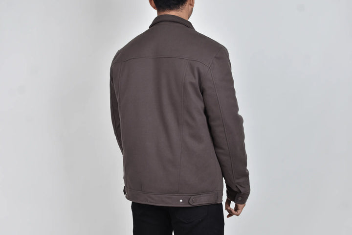 Abrigo Corto Bastien Café Moller Vista Trasera