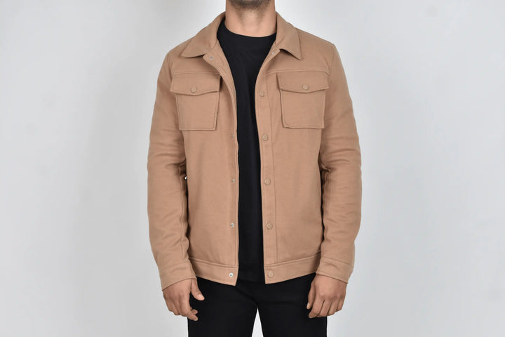 Abrigo Corto Bastien Camel moller vista frente