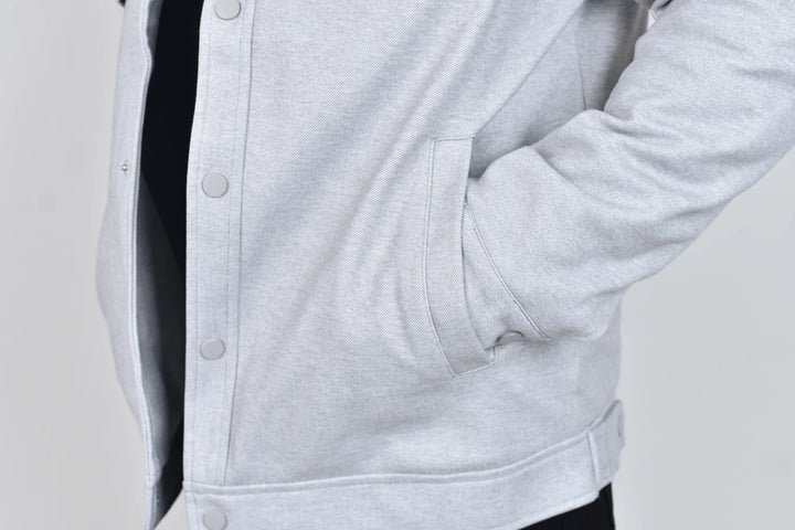 Abrigo Corto Bastien Gris Moller Detalle Bolsa