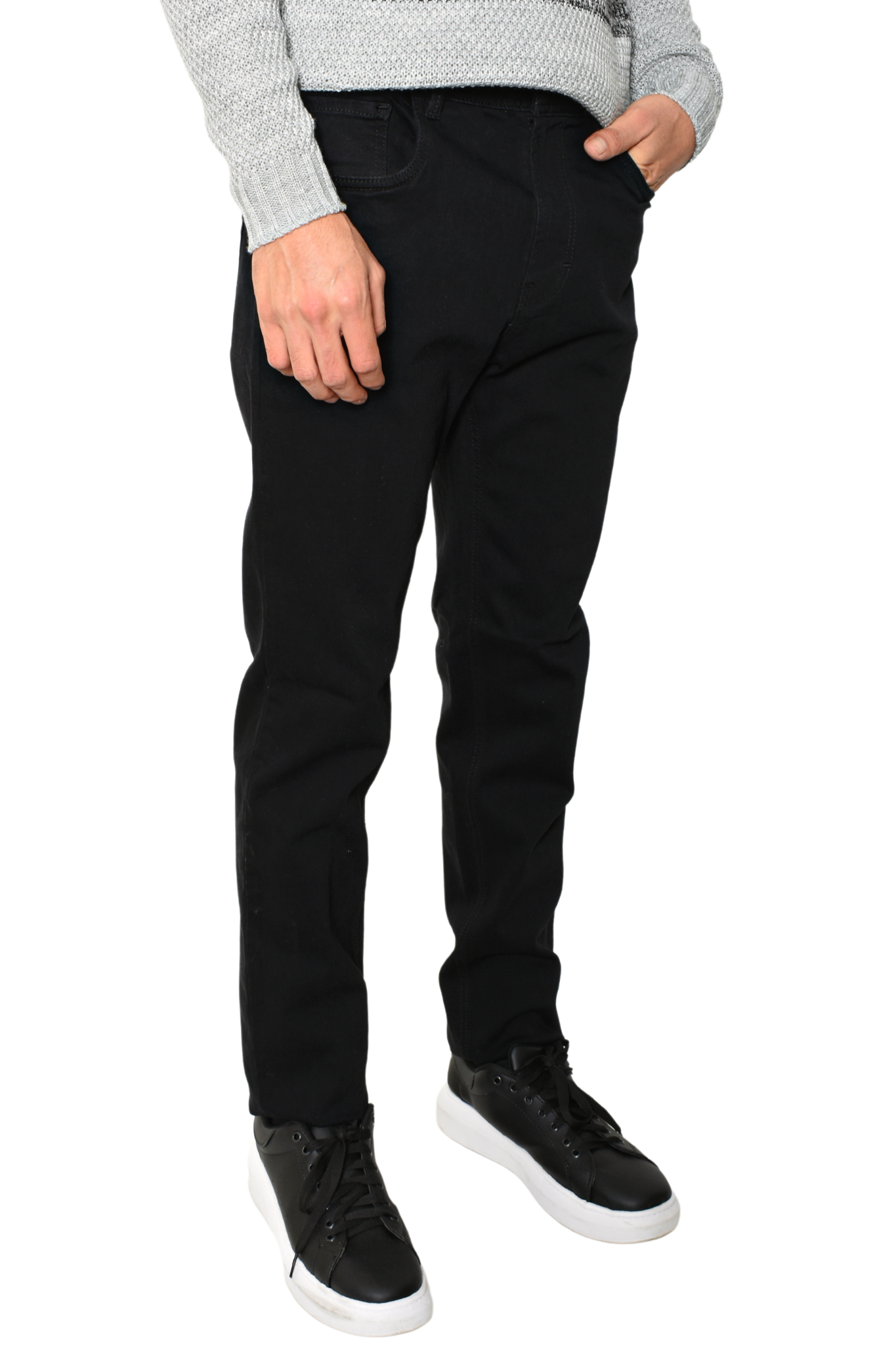 Pantalón de Mezclilla Slim Fit Negro Total TPS