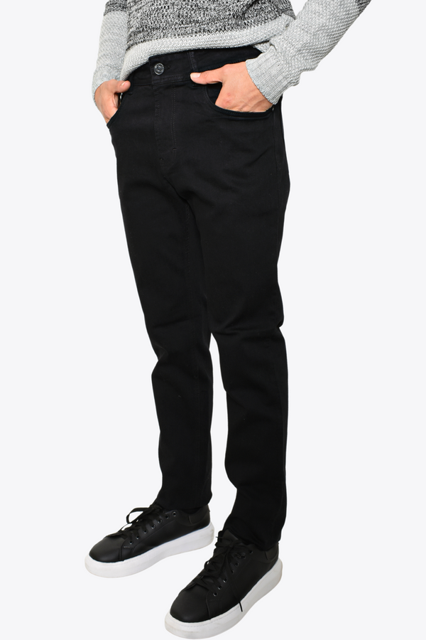 Pantalón de Mezclilla Slim Fit Negro Total TPS