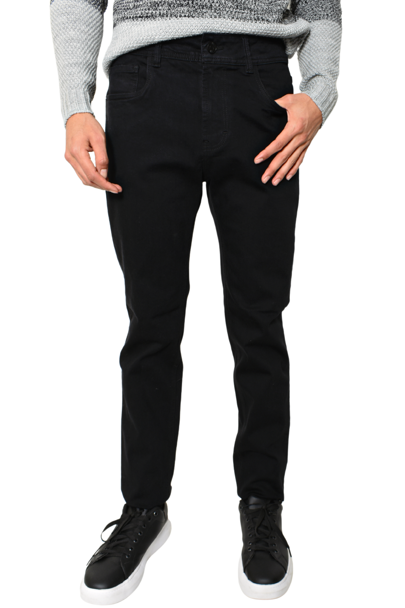 Pantalón de Mezclilla Slim Fit Negro Total TPS