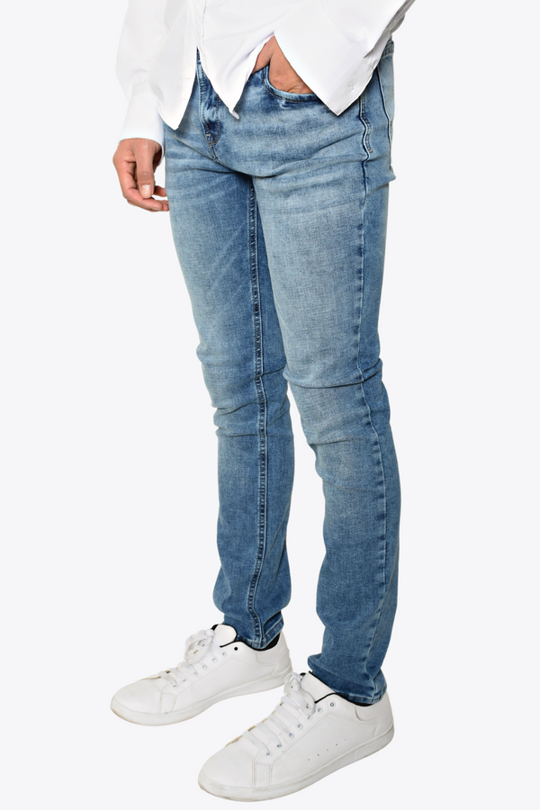 Pantalón de Mezclilla Skinny Olas TPS Azul Claro