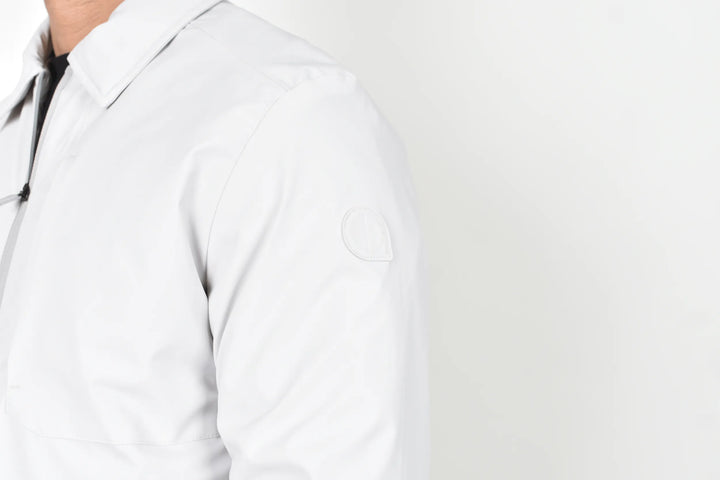 Chamarra Bresk Deer Gris Claro Moller Detalle Hombro