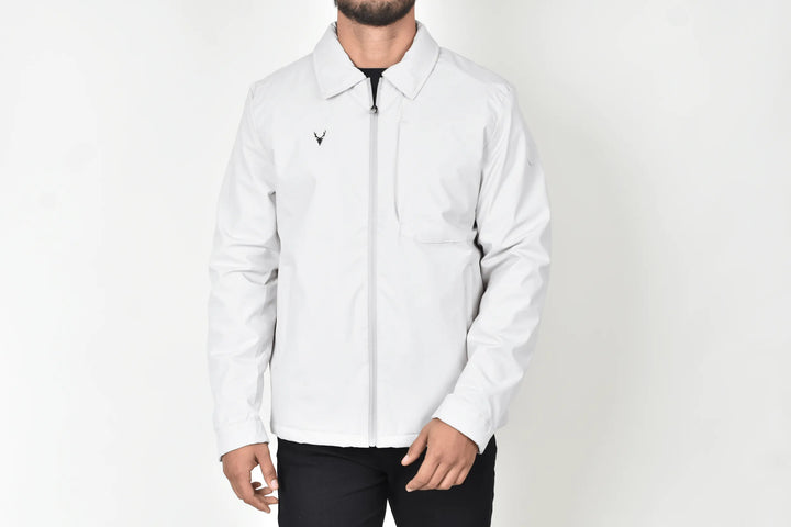 Chamarra Bresk Deer Gris Claro Moller Vista Frente