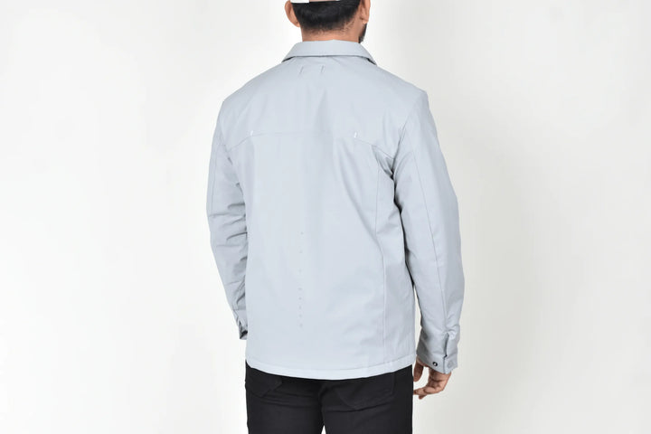 Chamarra Bresk Deer Gris Moller Vista Espaldas