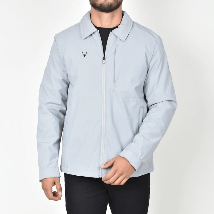 Chamarra Bresk Deer Gris Moller Vista Frontal