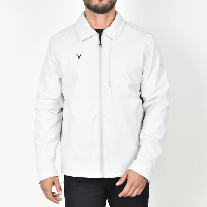 Chamarra Bresk Deer Gris Claro Moller Vosta Frontal