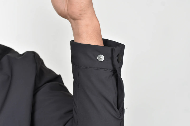 Chamarra Bresk Deer Negra Moller Detalle Manga