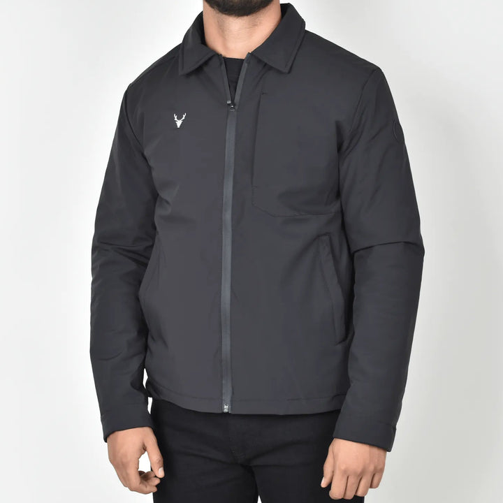 Chamarra Bresk Deer Negra Moller Vista Frontal