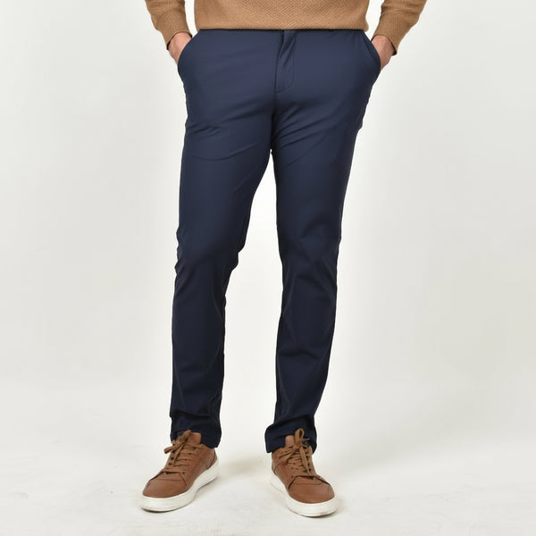 Pantalón De Vestir Smart Casual Azul Marino