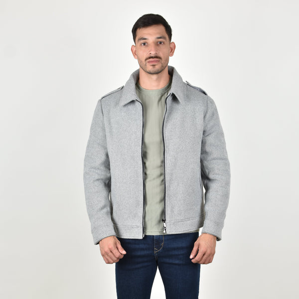 Chamarra Tipo Abrigo Gris