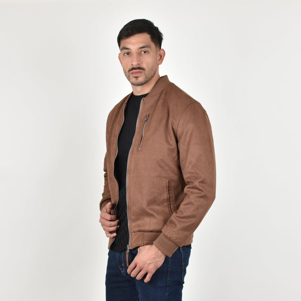 Chamarra Gamuza Maverick Café