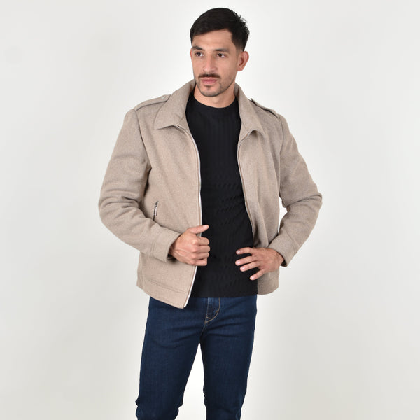 Chamarra Tipo Abrigo Camel