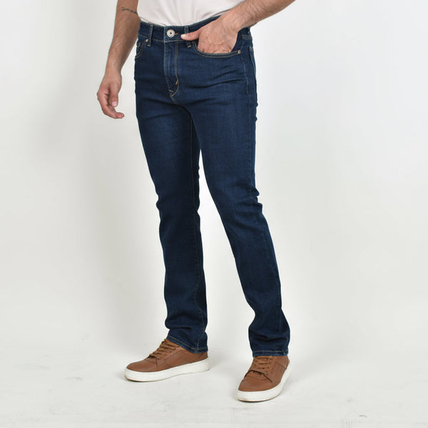 Pantalón de Mezclilla Regular Kel Azul