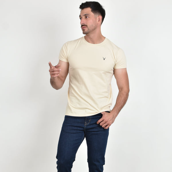 Playera Esencial Moller Brand Beige