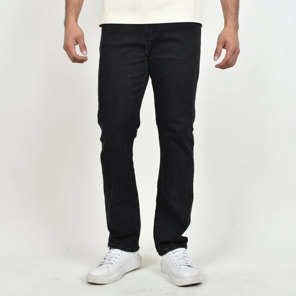 Pantalón de Mezclilla Regular Hanzel Negro
