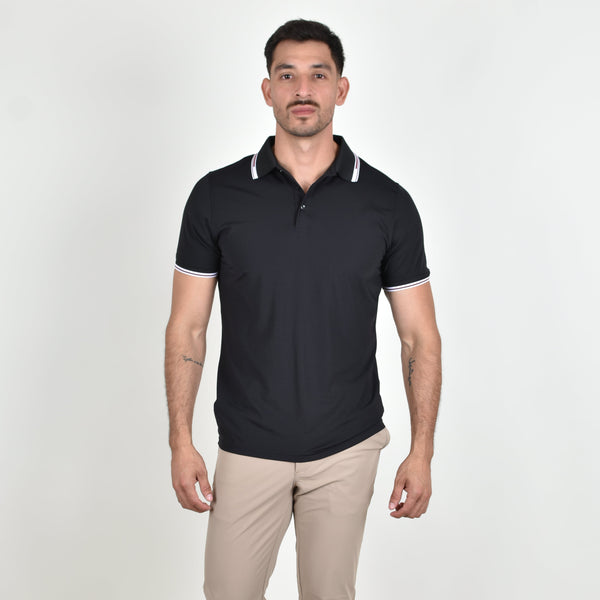 Polo Vantage Cuello Sport Negra