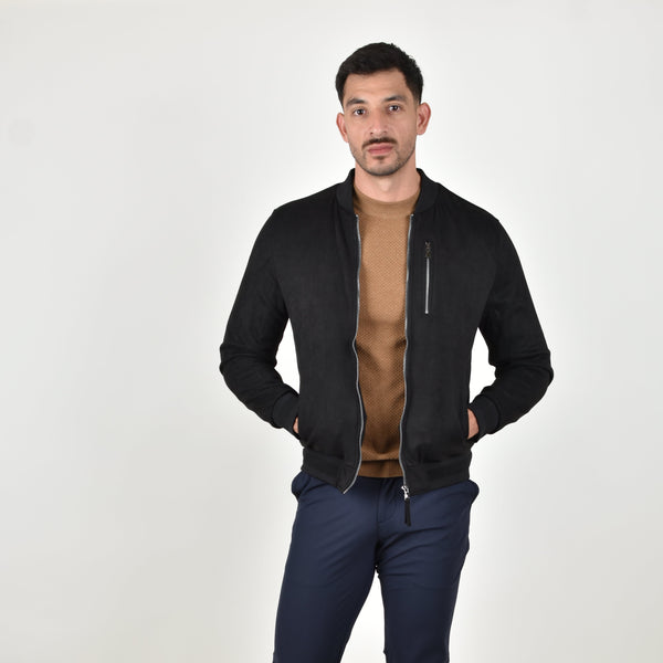 Chamarra Gamuza Maverick Negra