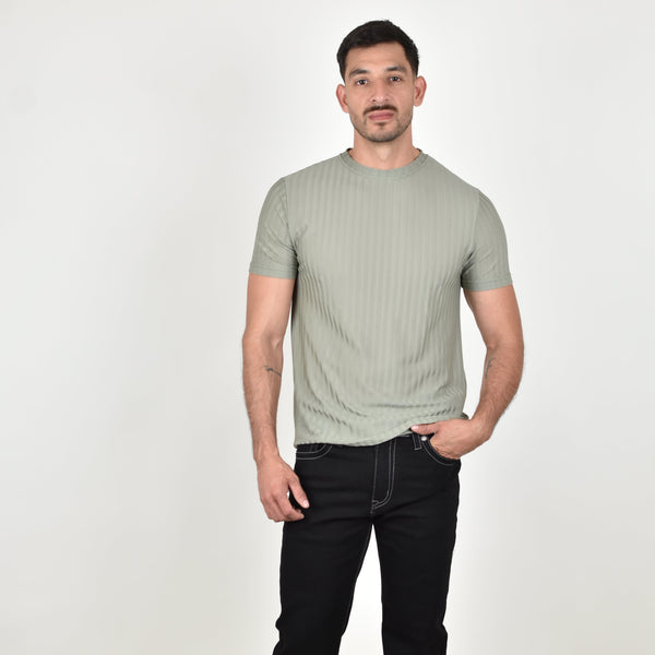 Playera Fibra Súper Stretch Verde Olivo