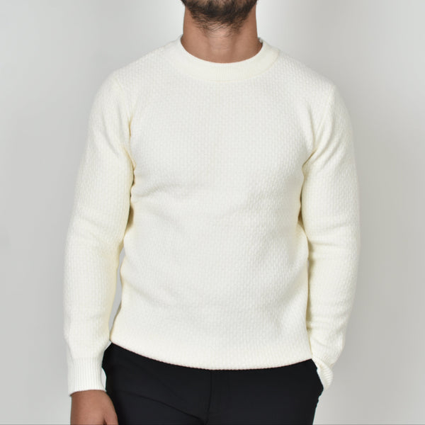 Suéter Tejido Brick Hueso