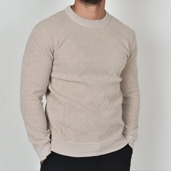 Suéter Tejido Diamond Beige
