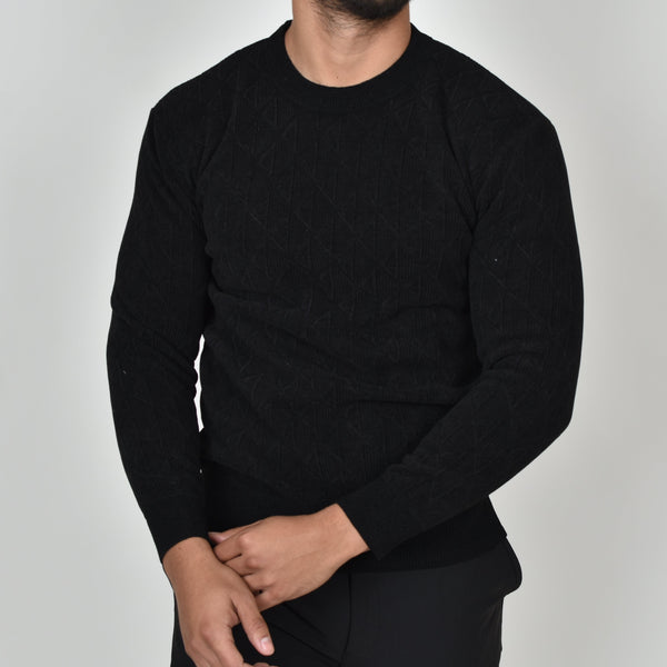 Suéter Tejido Diamond Negro
