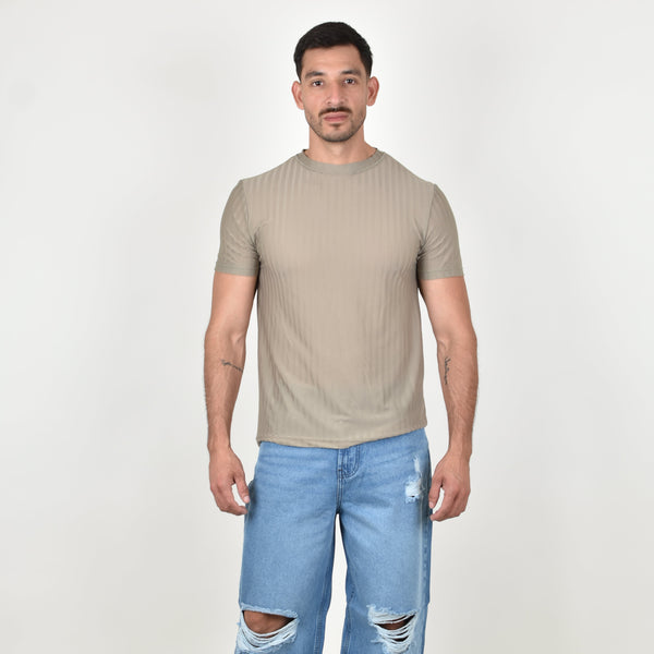 Playera Fibra Súper Stretch Café