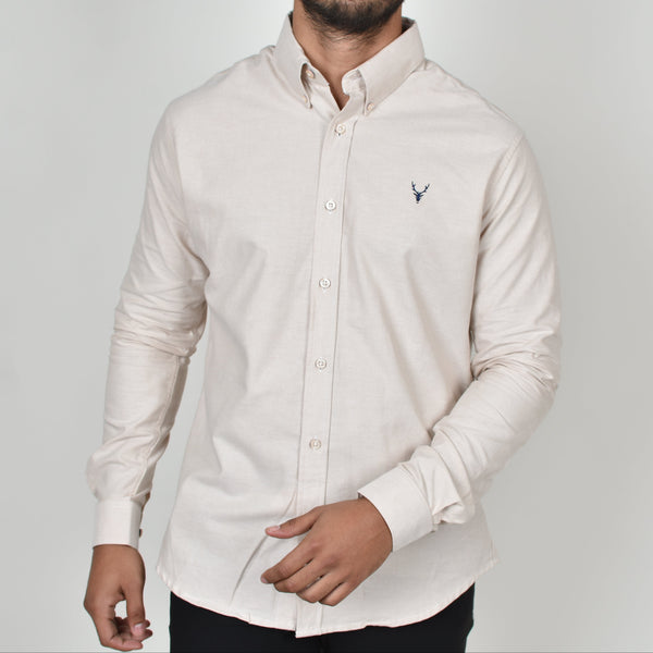 Camisa Oxford Moller Brand Beige