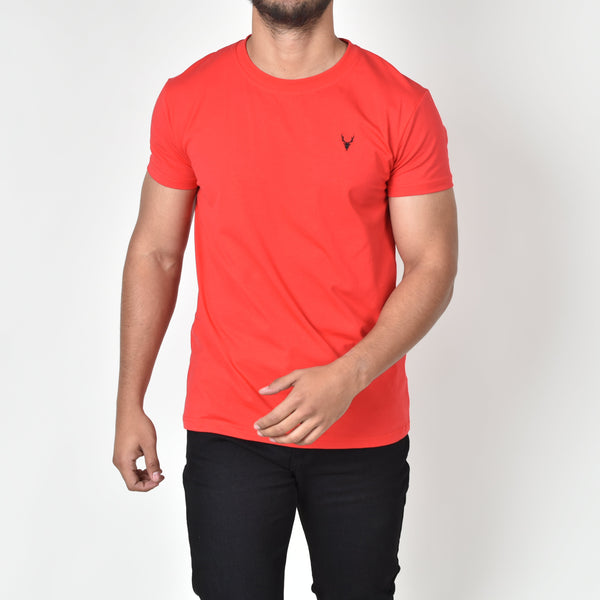 Playera Esencial Bordada Moller Brand Roja