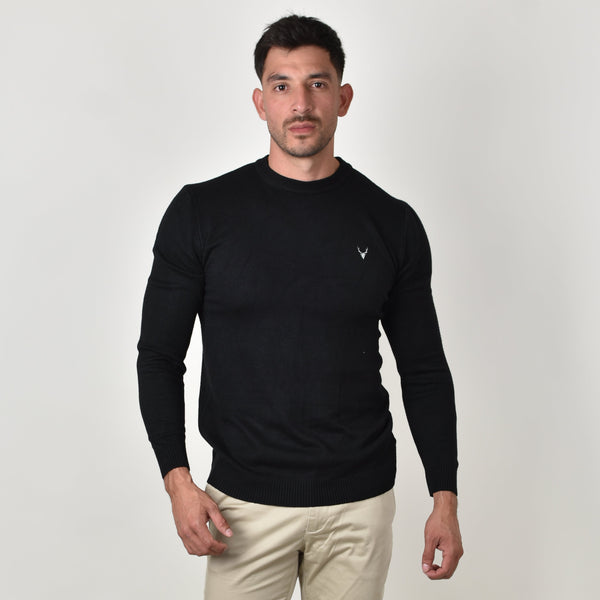 Suéter Tejido Clásico Negro